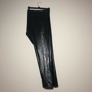 Black Leather Tights